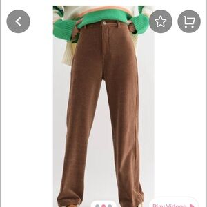 Wishlist Tan Corduroy Trousers